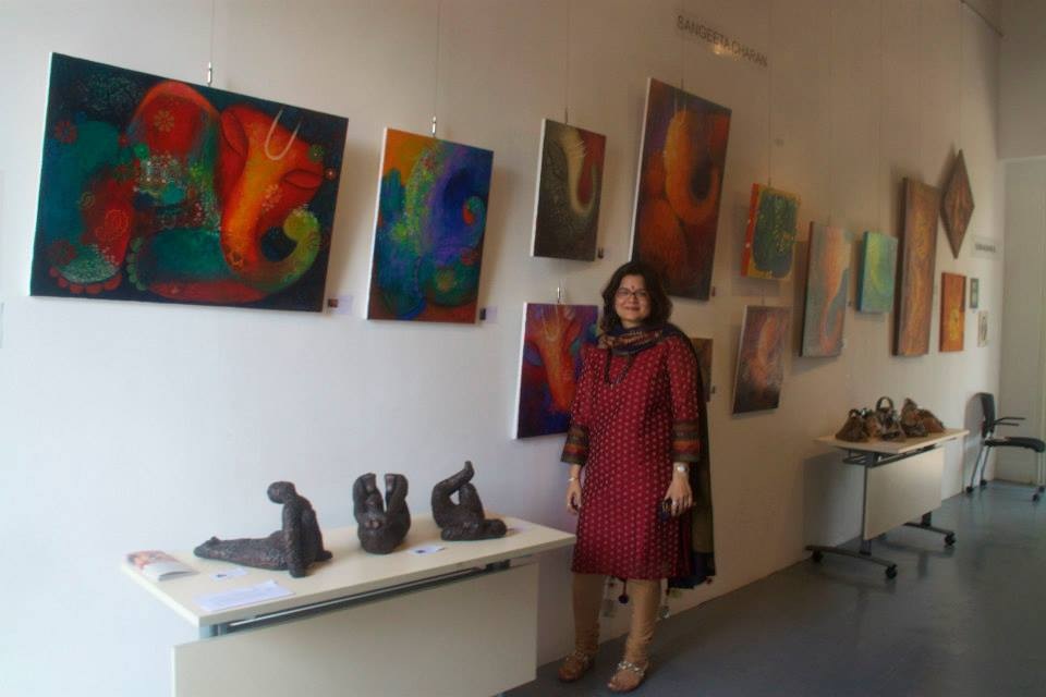 Charity Exhibition, Protsahan, Singapore, 2014. - Sangeeta Charan